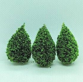 (image for) Miniature 1 Inch Coniferous Pine Trees for Dollhouses 3/pkg