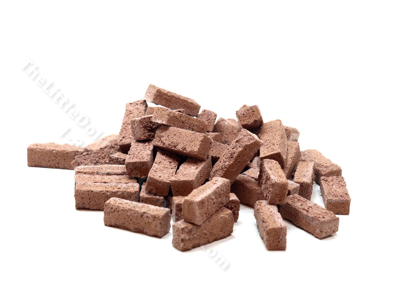 Miniature 100 pcs Bricks for Dollhouses - Nutmeg [MMR 003] | The Little ...