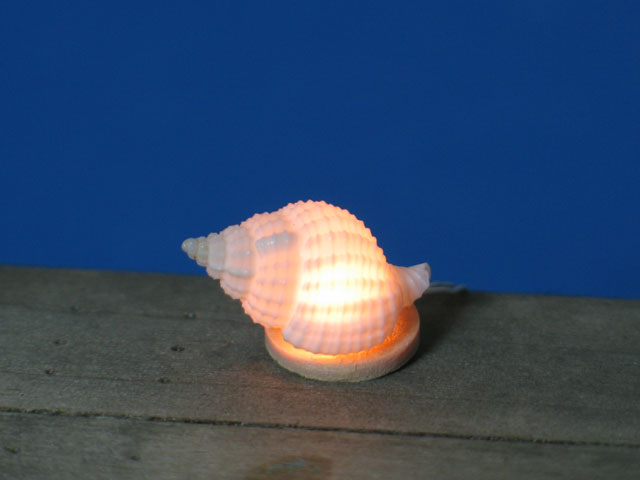 (image for) Miniature Seashell Table Lamp for Dollhouses