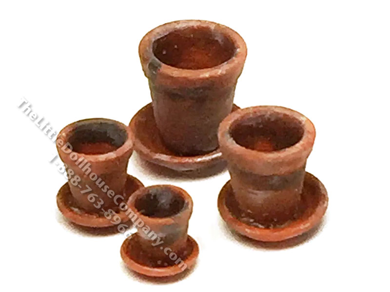 1:48 Scale Miniature Plant Pots Kit [RBT ???] | The Little Dollhouse ...