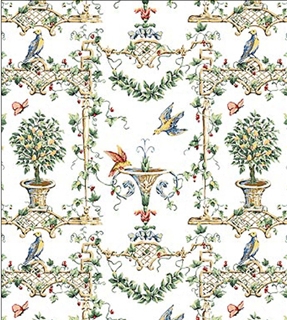 (image for) Dollhouse Scale Model Wallpaper Marion - White