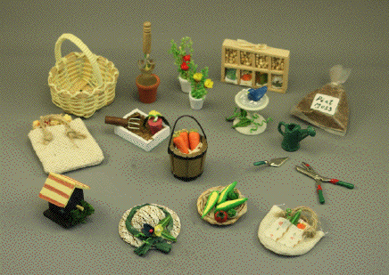 (image for) Dollhouse Miniature Garden Accessory Set