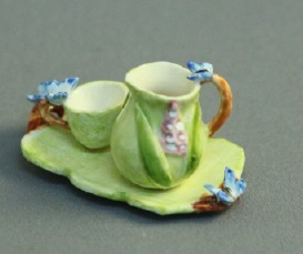 (image for) Dollhouse Scale Model Flower & Butterfly Set