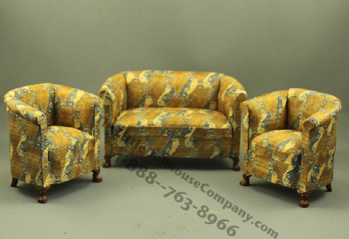 (image for) Dollhouse Miniature 3 Piece Living Room Set