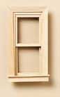 (image for) Trad Working Double Hung Attic Window for Dollhouses