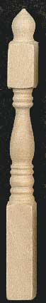 (image for) Narrow Centurian Newel Post for Dollhouse Scale Models (6/pkg.)