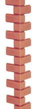 (image for) Dollhouse 1/2 Scale Model Common Joint Plastic Brick Corner