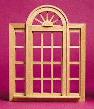 (image for) Fashion Dollhouses - Circlehead Double Casement Window