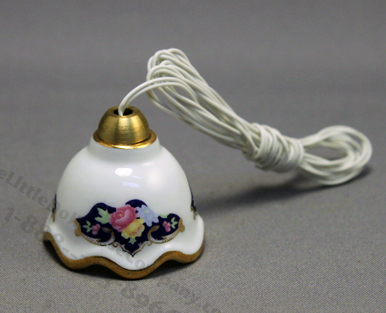 (image for) Dollhouse Scale Model Blue Royale Hanging Lamp