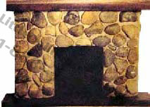 (image for) Colonial Dollhouse Fireplace
