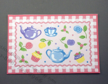 (image for) Dollhouse Miniature Teapot Carpet