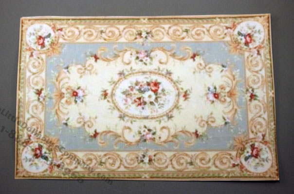 (image for) Light Blue Baroque Carpet