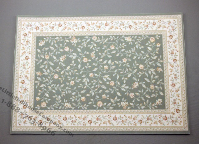 (image for) Delicate on Green Flowers Carpet