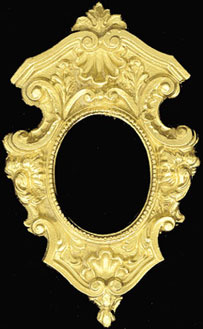 (image for) Dollhouse Scale Model Ornate Picture Frame