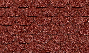 (image for) Dollhouse Scale Model Miniature Red Canyon Asphalt Shingles