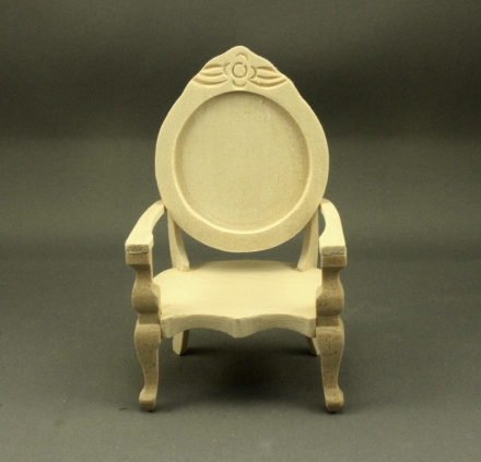 (image for) Dollhouse Miniature Unfinished Chair