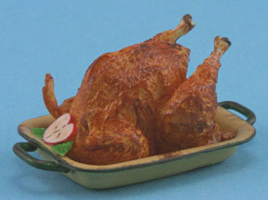 (image for) Dollhouse Scale Model Baked Turkey