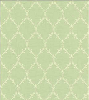 (image for) Dollhouse Scale Model Wallpaper Emma Lattice Green