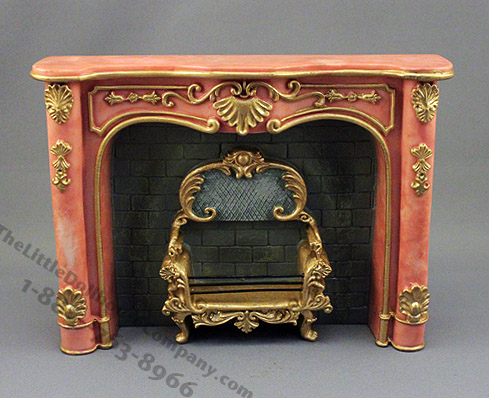 (image for) Marble Dollhouse Fireplace