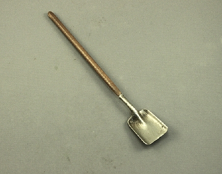(image for) Dollhouse Scale Model Long Square Shovel