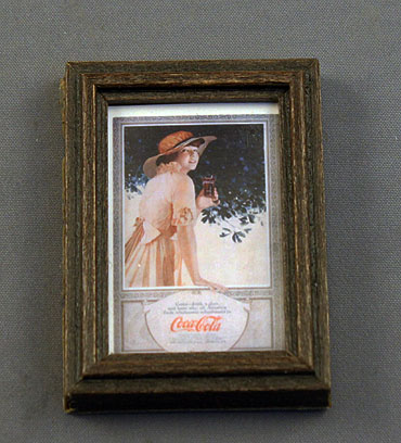 (image for) Dollhouse Miniature Store or Bar Vintage Style Ads