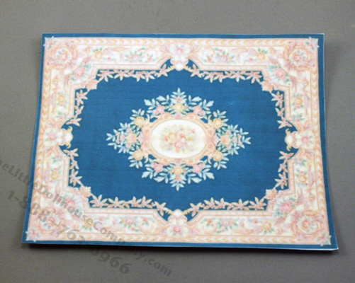 (image for) Miniature Blue Carpet for Dollhouses