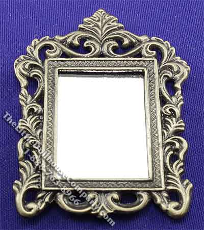 (image for) Miniature Antiqued Frame Mirror for Dollhouses