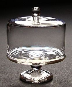 (image for) Glass Cake Plate with Cover