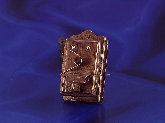(image for) Dollhouse Scale Model Wall Wooden Phone