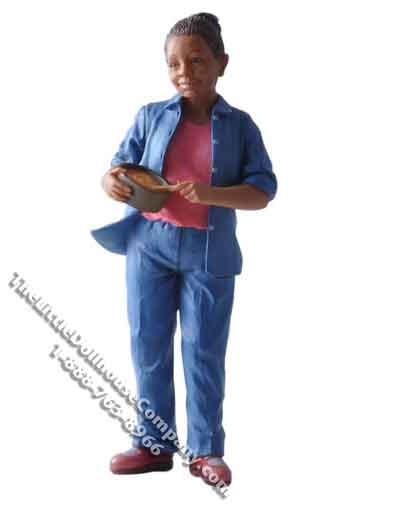 (image for) 1/12 Scale Janet Resin Doll for Dollhouses