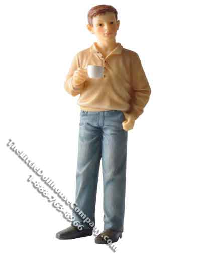 (image for) 1/12 Scale Ross Resin Doll for Dollhouses