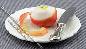 (image for) Miniature Peeled Apple on a Platter by Charlotte Willmott