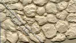 (image for) Patterned Sheet Beige Fieldstone for Dollhouse Scale Models