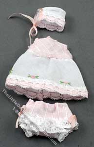 (image for) Pink Dress, Bloomers, and Bonnet