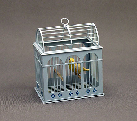 (image for) Dollhouse Scale Model Bird Cage