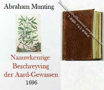 (image for) Miniature Book: 'Naauwkeurige Beschreyving der Aard-Gewassen'