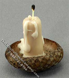 (image for) Candle on a Homemade Base