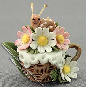 (image for) Dollhouse Scale Model Decorative Teapot
