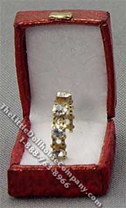 (image for) Dollhouse Miniature Bracelet with Colourless Stones