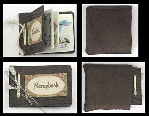 (image for) Dollhouse Miniature Scrapbook in Pouch