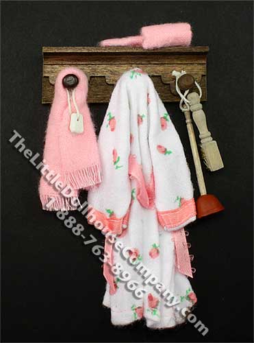 (image for) Miniature Bathroom Wall Rack by Bette Jo Chudy for Dollhouses