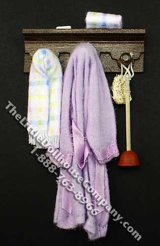 (image for) Miniature Bathroom Wall Rack by Bette Jo Chudy for Dollhouses