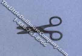 (image for) Miniature Black Kitchen Scissors for Dollhouses