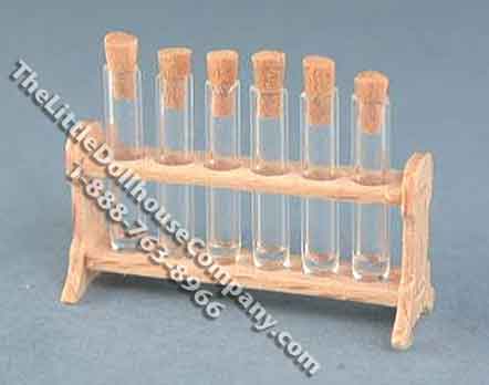 (image for) Dollhouse Scale Model Rack for Holding Miniature Test Tubes