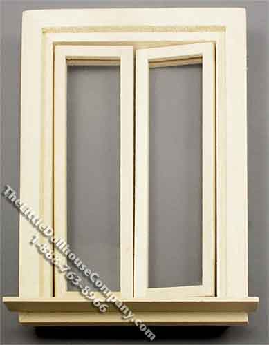 (image for) Miniature Full Casement Window for Dollhouses