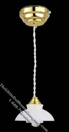 (image for) Miniature Battery Operated Banbury Ceiling Lamp for Dollhouses
