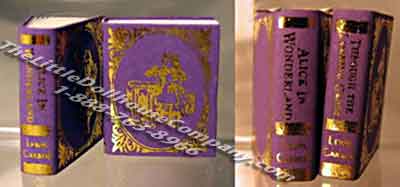 (image for) Miniature Reproduction Lewis Carroll Books for Dollhouses