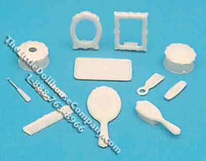 (image for) Miniature Victorian Vanity/Dresser Set for Dollhouses