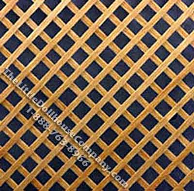 (image for) Light Coloured Lattice Panel for Dollhouse Scale Models