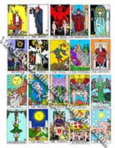 (image for) Miniature Tarot Cards for Dollhouses